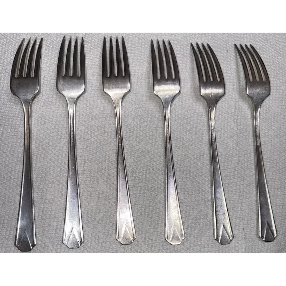 Community Plate‎ Milady Salad Forks Set of 4 – 1940 Silverplate Replacement
